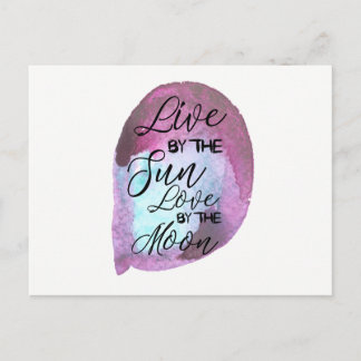 Carte postale de Boho vivante à côté de l'amour de