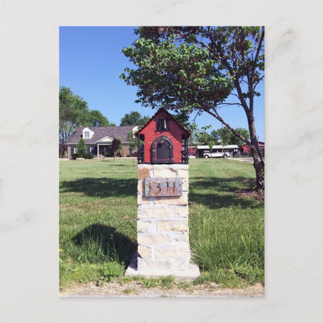 Carte postale de boîte aux lettres Red House (Devant)
