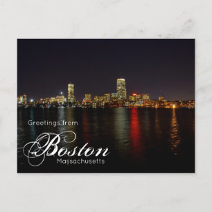 Carte postale de Boston Massachusetts sur le front