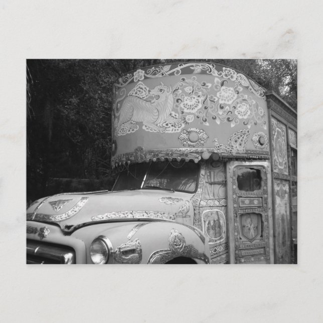 Carte postale de bus tibétain (Devant)