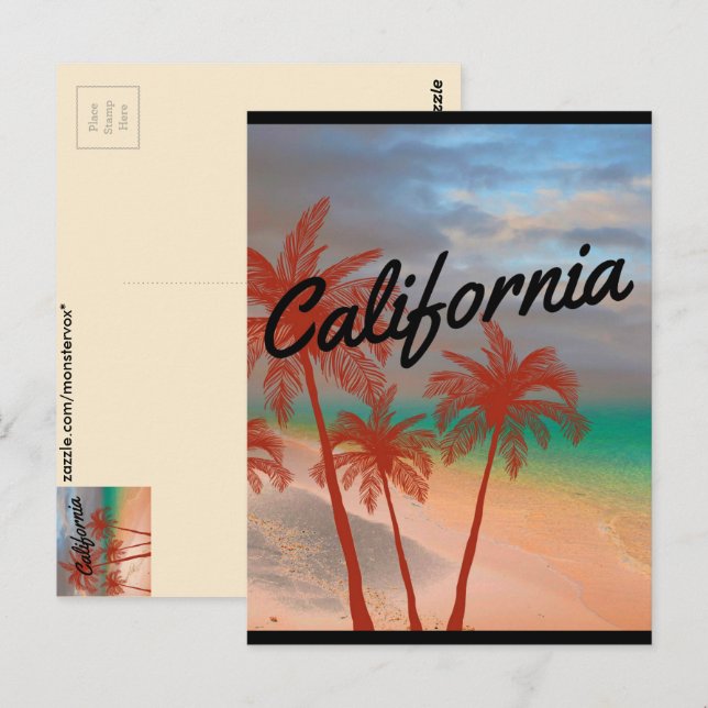 Carte postale de Californie (Devant / Derrière)