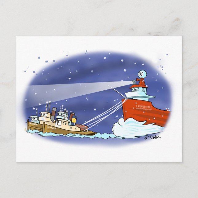 Carte postale de cargo de Kris Kringle (Devant)