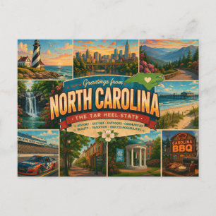 Carte postale de Caroline du Nord