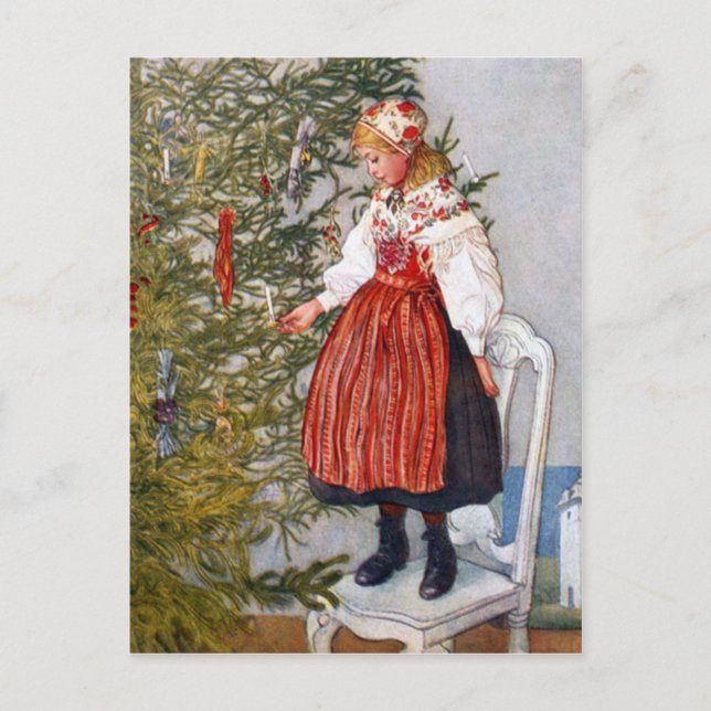 Carte postale de cartes postales d'arbre de Noël (Devant)
