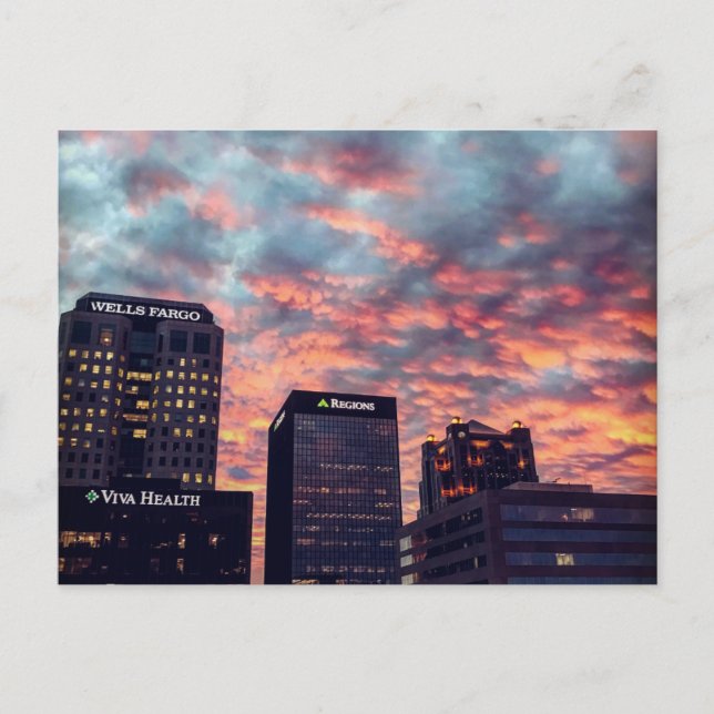 Carte postale de Central City au coucher du soleil (Devant)