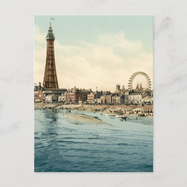 Carte Postale De Central Pier, Blackpool, Angleterre (Devant)
