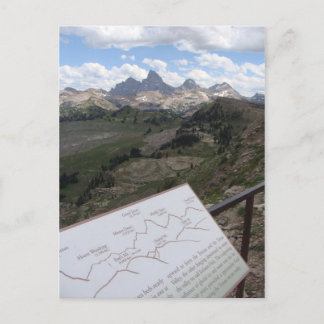 Carte postale de chaîne de Teton