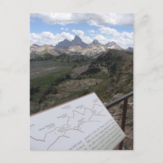 Carte postale de chaîne de Teton (Devant)
