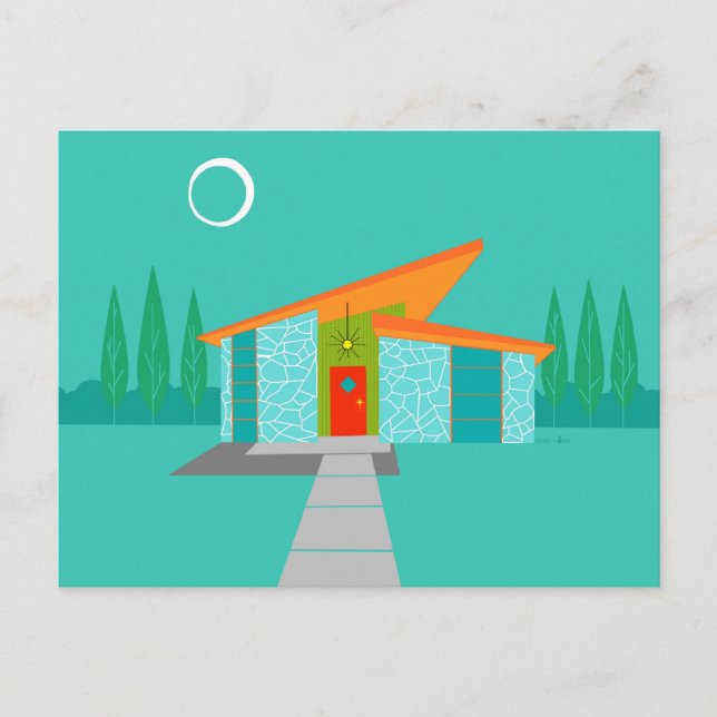 Carte postale de Chambre de bande dessinée d'âge (Devant)