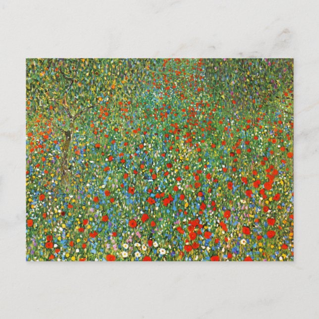 Carte postale de champ de pavot de Gustav Klimt (Devant)