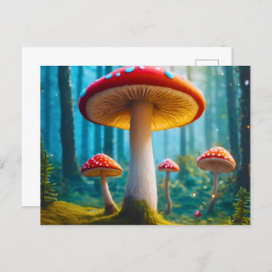 Carte postale de champignons mellow