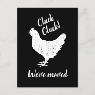 Carte postale de changement d'adresse d'animal de 