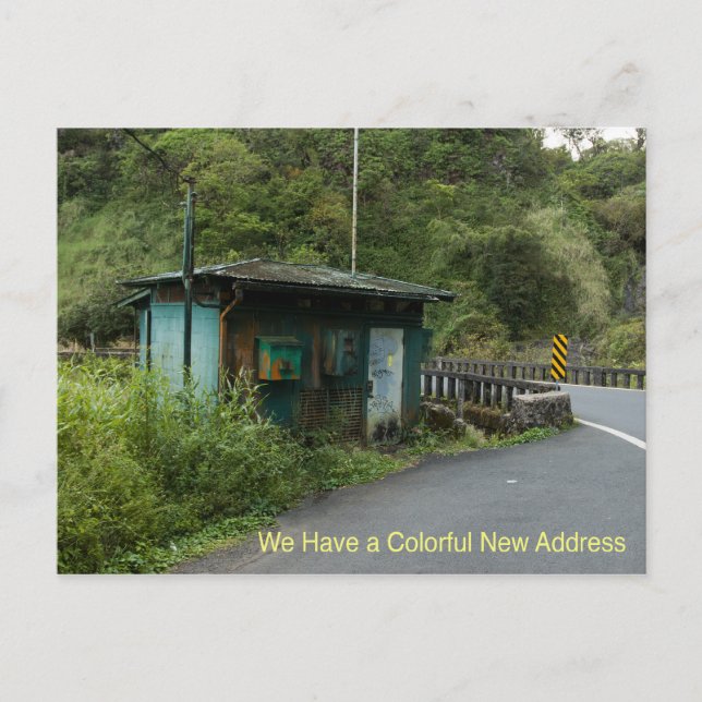 Carte postale de changement d'adresse : Nouvelle a (Devant)