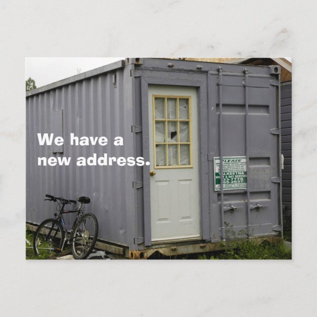 Carte postale de changement d'adresse : Véritable  (Devant)