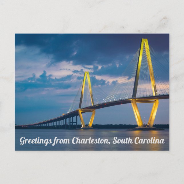 Carte postale de Charleston, Caroline du Sud (Devant)