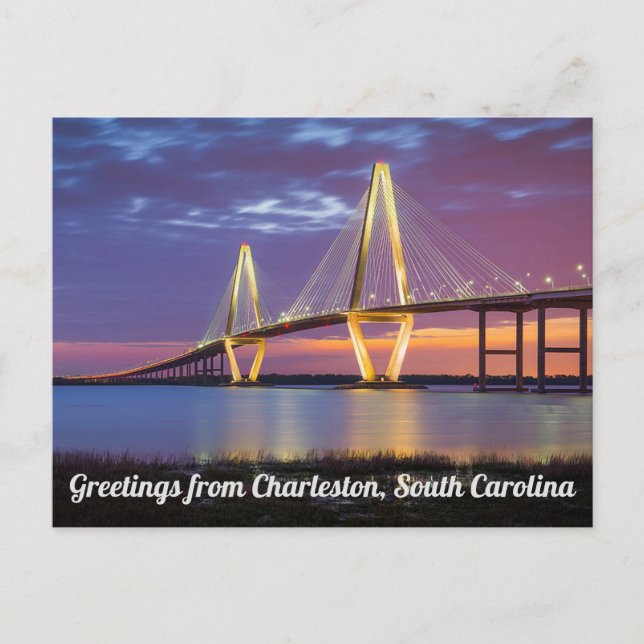 Carte postale de Charleston, Caroline du Sud (Devant)