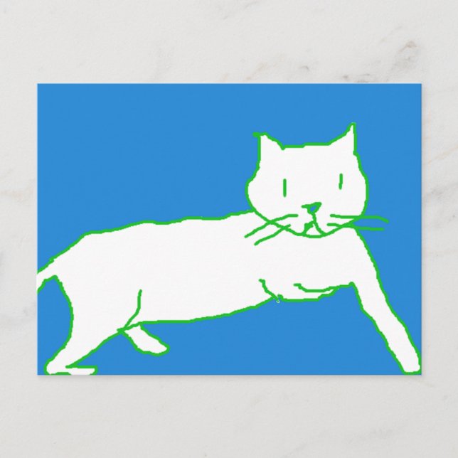 Carte postale de chat (Devant)