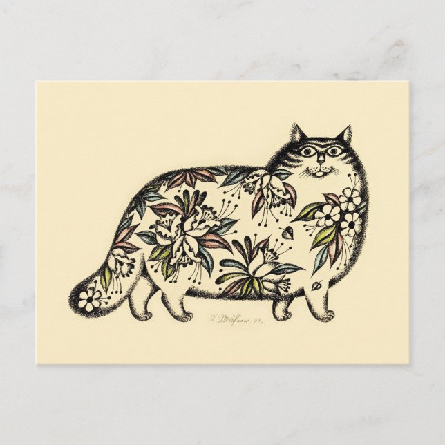 Carte postale de chat amusant (Devant)