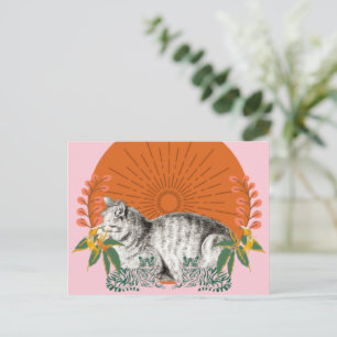Carte postale de Chat mignon et Tigres Tigre jou