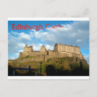 Carte postale de château d'Edimbourg