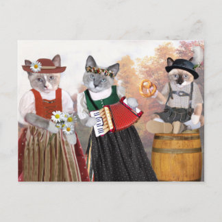 Carte postale de chaton d'Oktoberfest