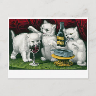 Carte postale de chats vintage