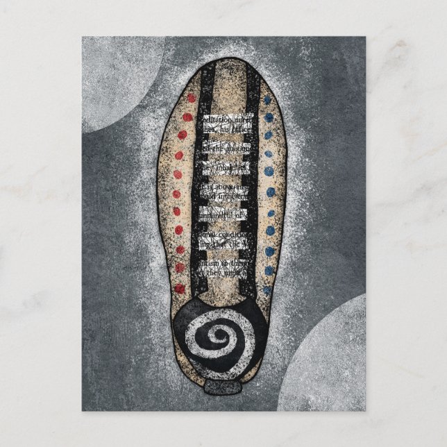 Carte postale de chaussure de bowling (Devant)