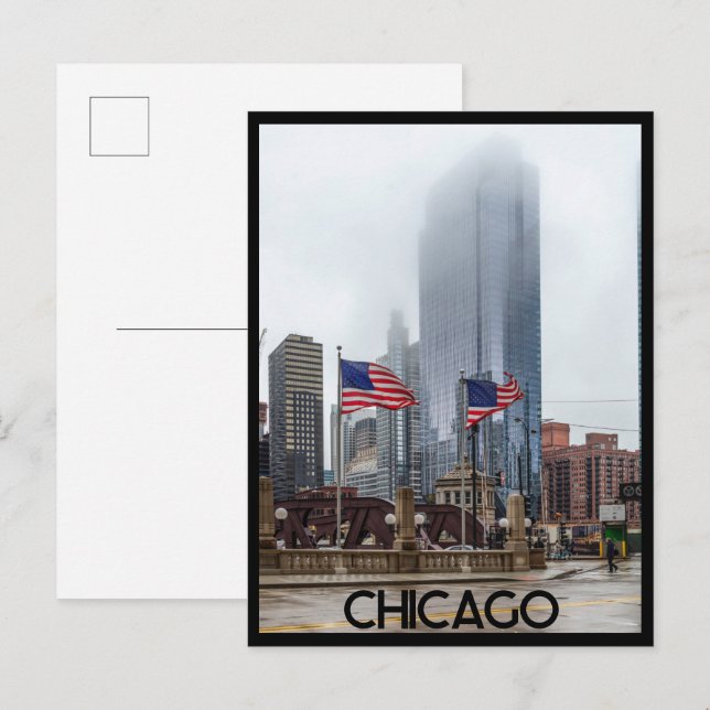 Carte postale de Chicago City, Illinois (Devant / Derrière)