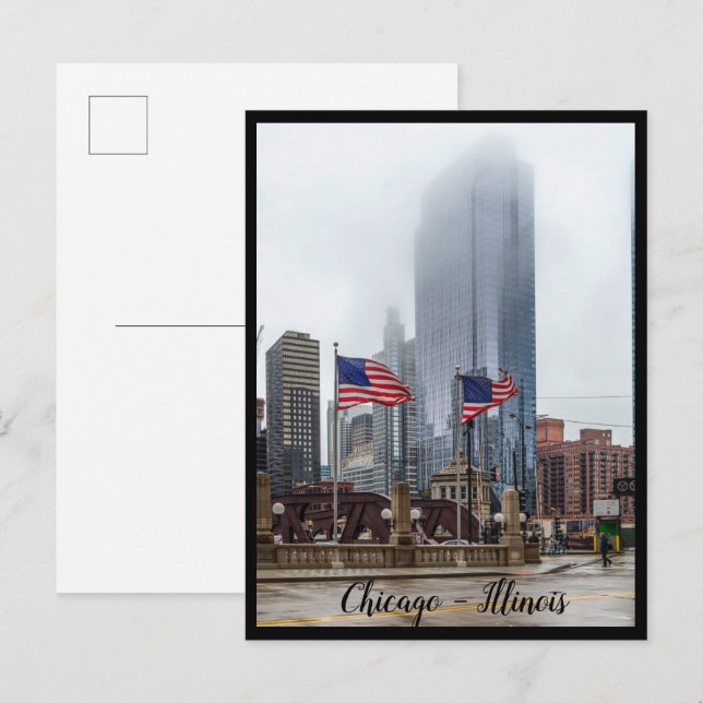 Carte postale de Chicago City, Illinois (Devant / Derrière)