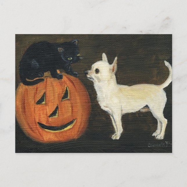 Carte postale de Chihuahu's Halloween (Devant)