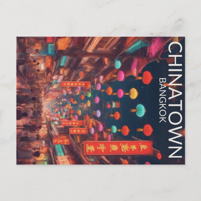 Carte postale de Chinatown Bangkok (Devant)