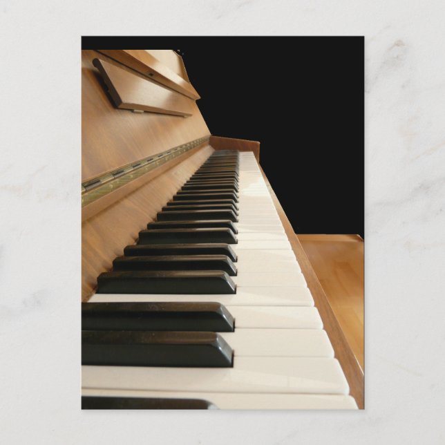 Carte postale de clavier de piano (Devant)
