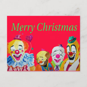Carte postale de Clown Christmas