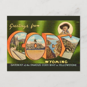 Carte postale de Cody Wyoming