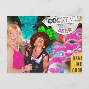 Carte postale de collage de partie