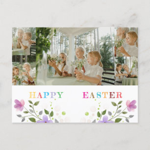 Carte postale de collage de photos de Pâques perso