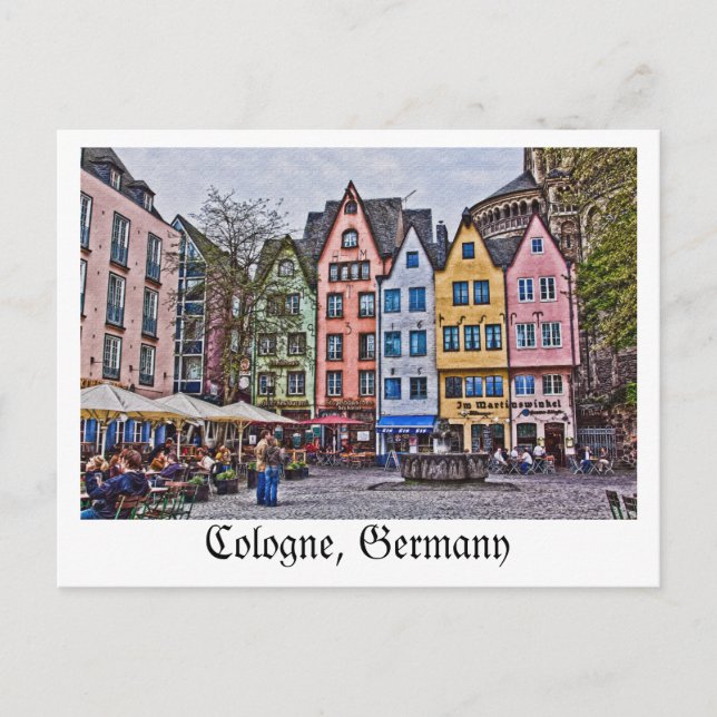 Carte postale de Cologne, Allemagne (Devant)