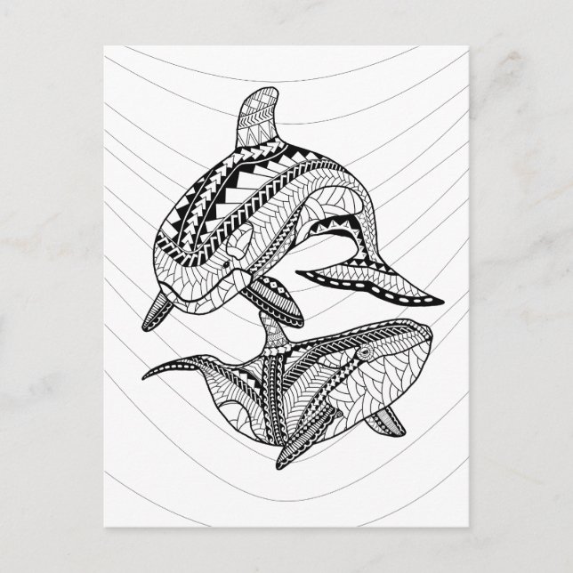 Carte postale de coloriage pour adultes représenta (Devant)