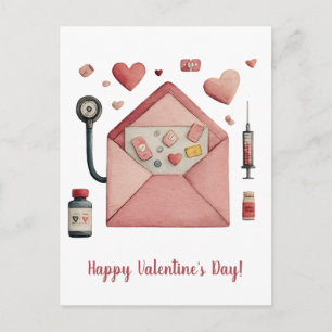Carte postale de conception de la Saint-Valentin s