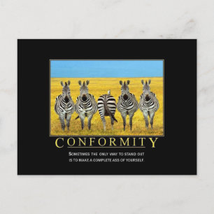 Carte postale de Conformité
