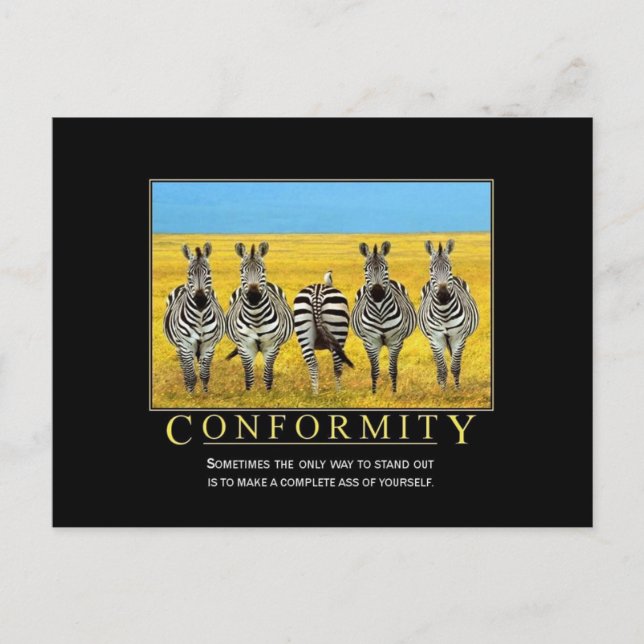 Carte postale de Conformité (Devant)