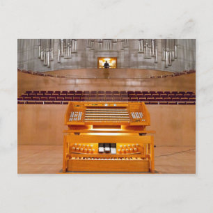 carte postale de console d'orgue