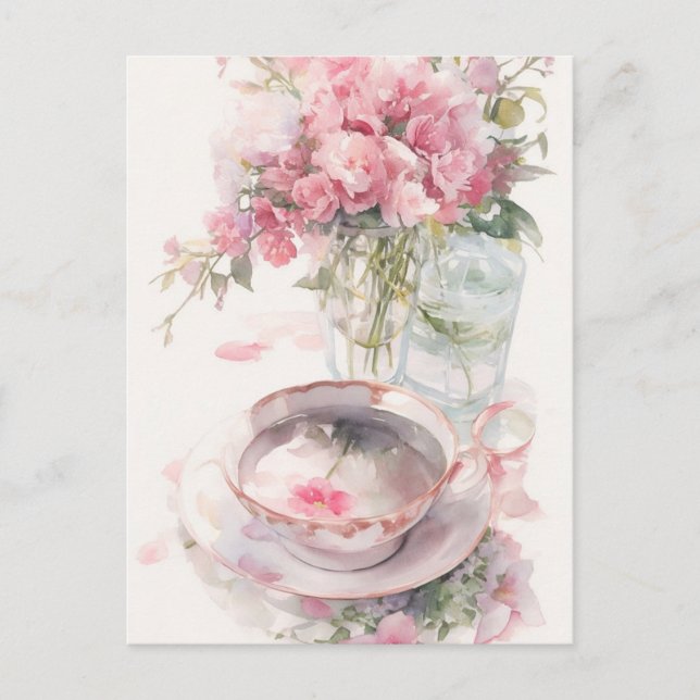 Carte postale de conversation romantique autour d' (Devant)