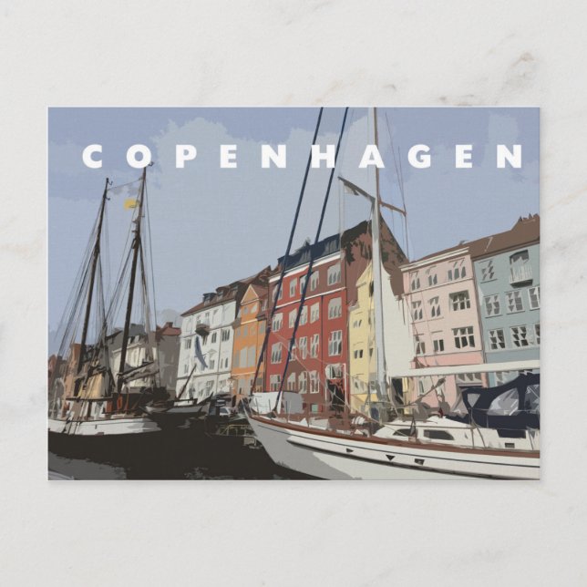 Carte postale de Copenhague (Devant)