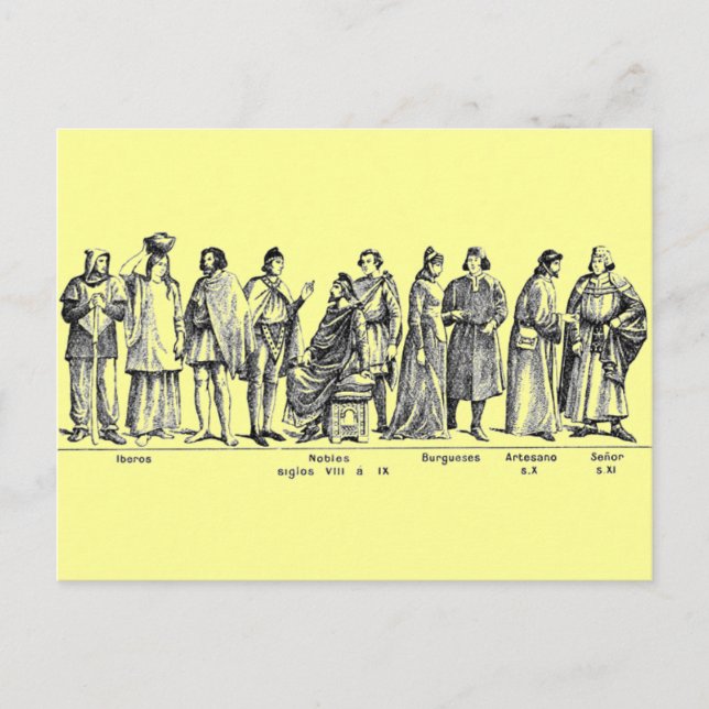 Carte postale de costumes historiques (Devant)