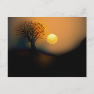 Carte postale de coucher de soleil