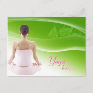 Carte postale de cours de yoga
