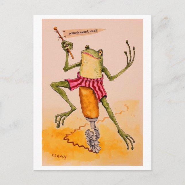 Carte postale de crapaud parfaitement naturelle (Devant)