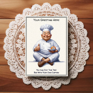 Carte postale de cuisine / chef personnalisable po