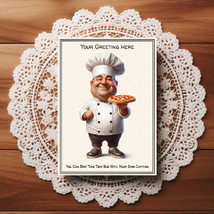 Carte postale de cuisine / chef personnalisable po